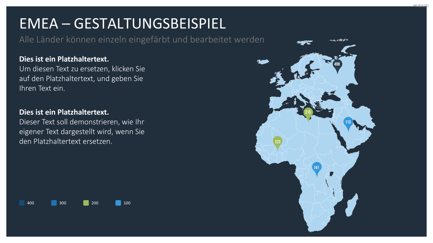 EMEA Region PowerPoint-Vorlage