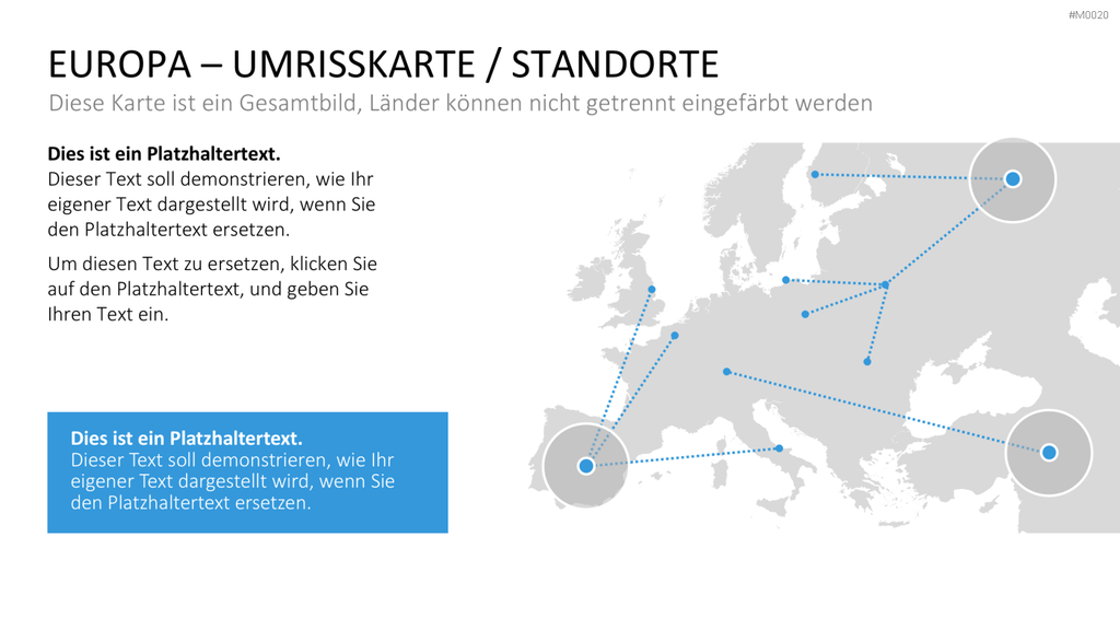 Europakarte / PowerPoint-Landkarte