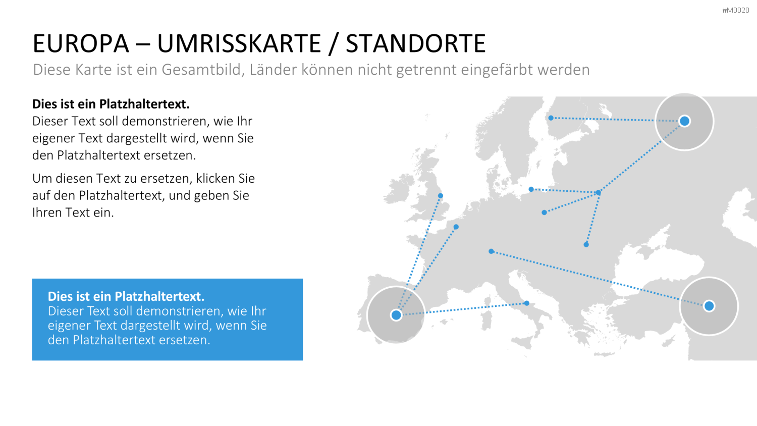 Europakarte / PowerPoint-Landkarte