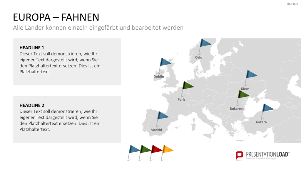 Europakarte / PowerPoint-Landkarte