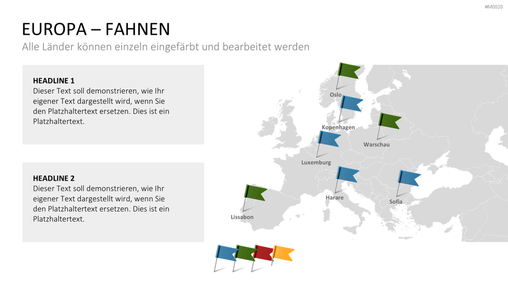 Europakarte / PowerPoint-Landkarte