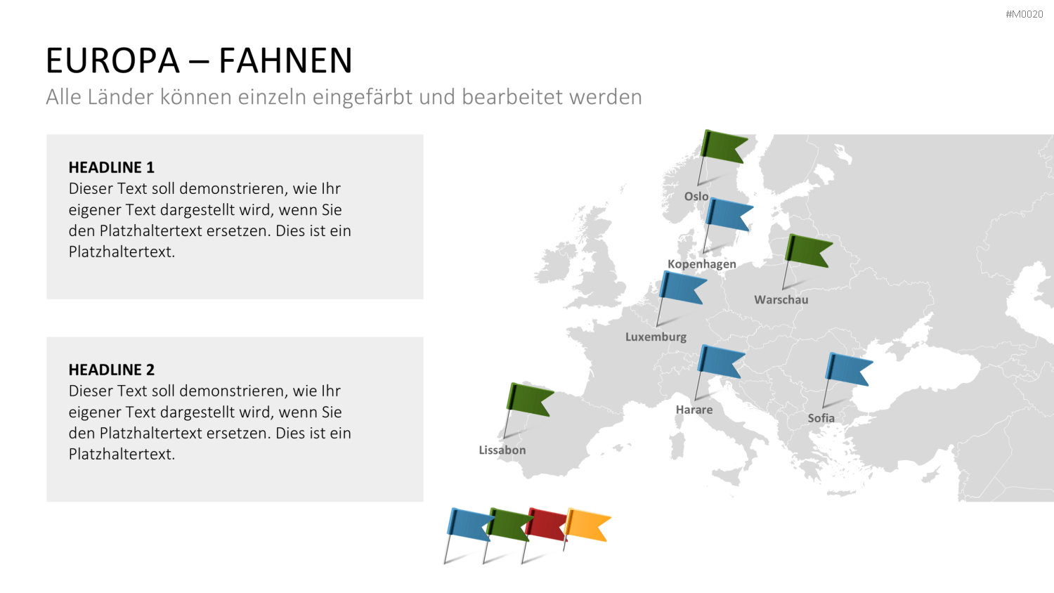 Europakarte / PowerPoint-Landkarte