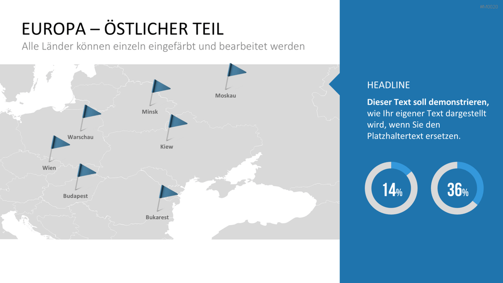 Europakarte / PowerPoint-Landkarte