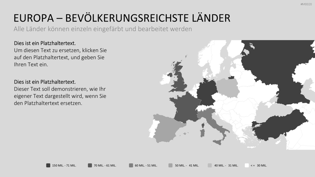 Europakarte / PowerPoint-Landkarte