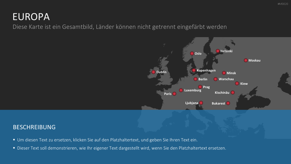 Europakarte / PowerPoint-Landkarte