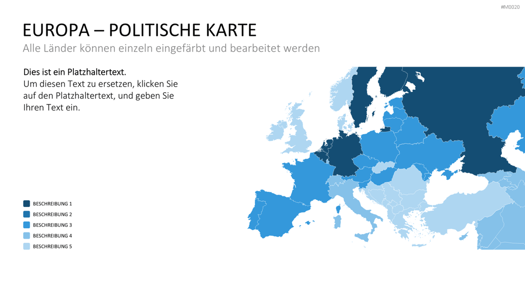 Europakarte / PowerPoint-Landkarte