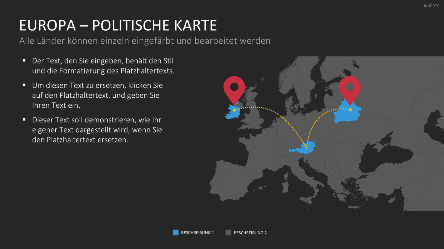 Europakarte / PowerPoint-Landkarte
