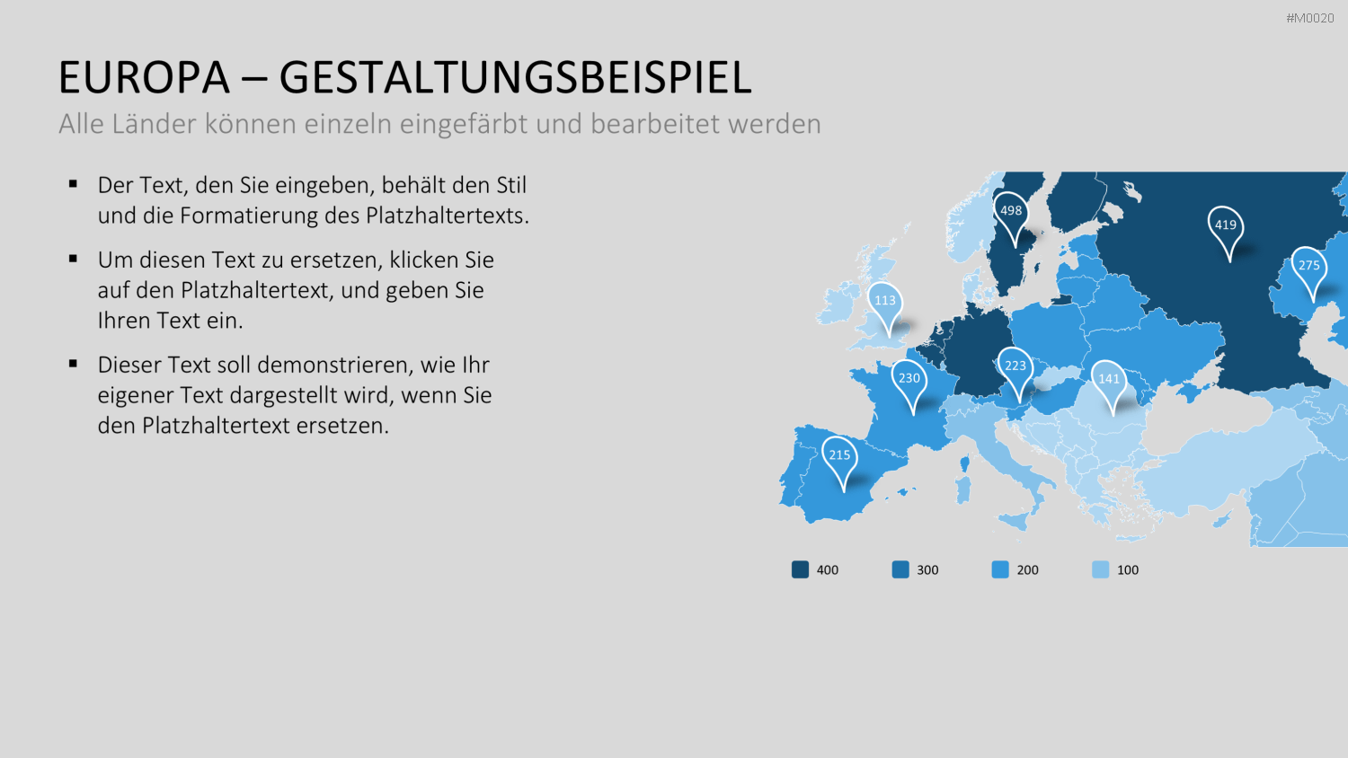 Europakarte / PowerPoint-Landkarte
