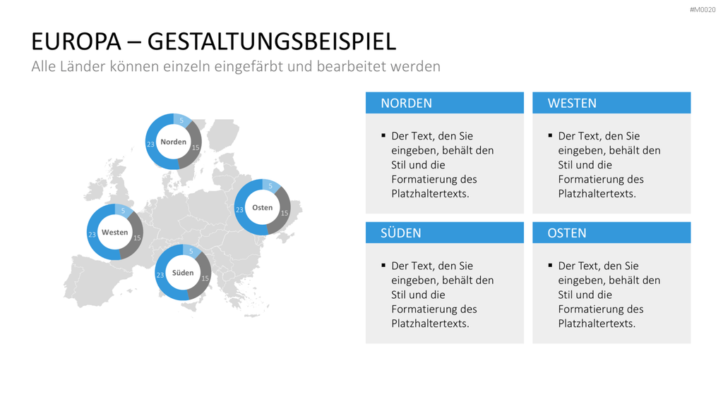 Europakarte / PowerPoint-Landkarte