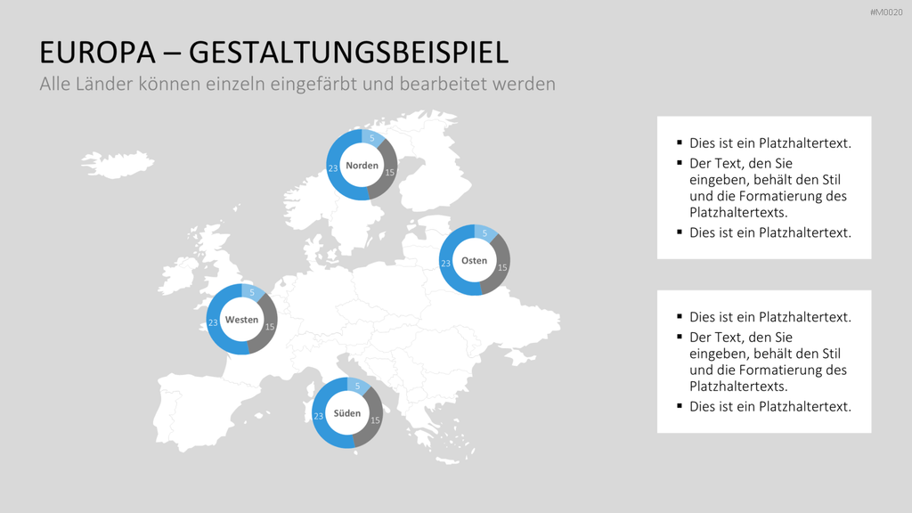 Europakarte / PowerPoint-Landkarte