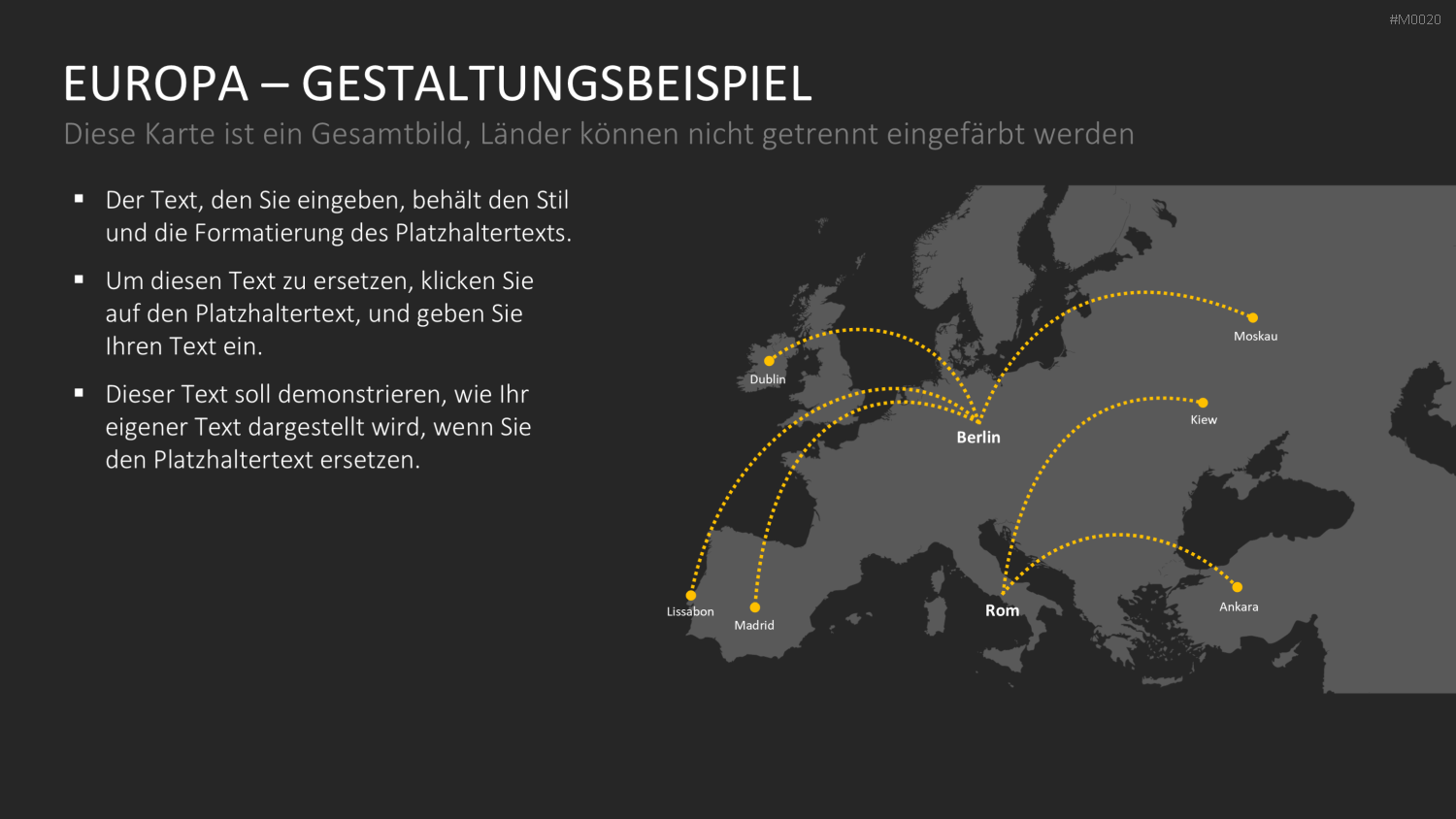 Europakarte / PowerPoint-Landkarte