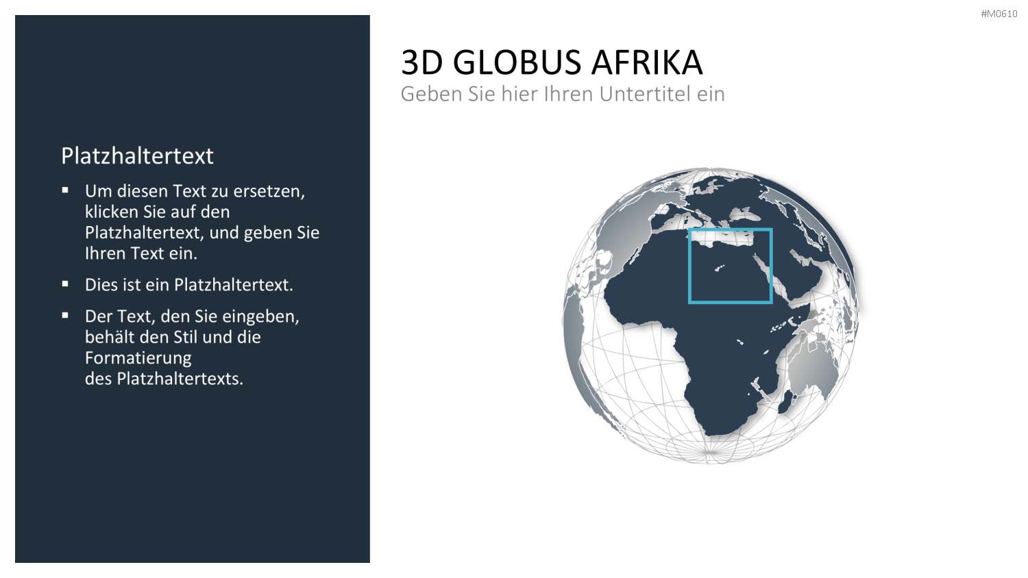 Globus-Set - Konturen PowerPoint-Vorlage