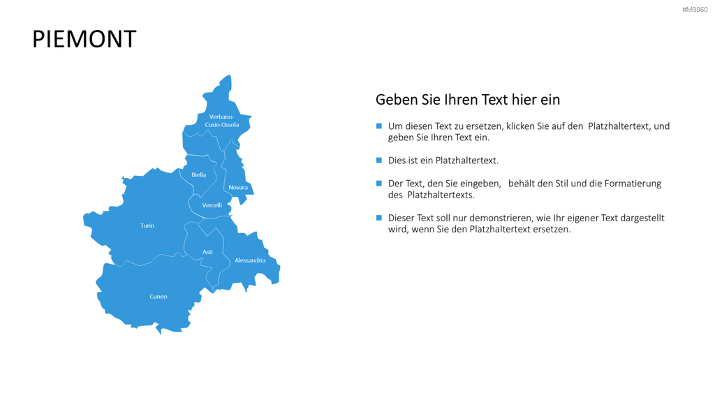 Nord-, Zentral-, Süd- Italien PowerPoint-Vorlage