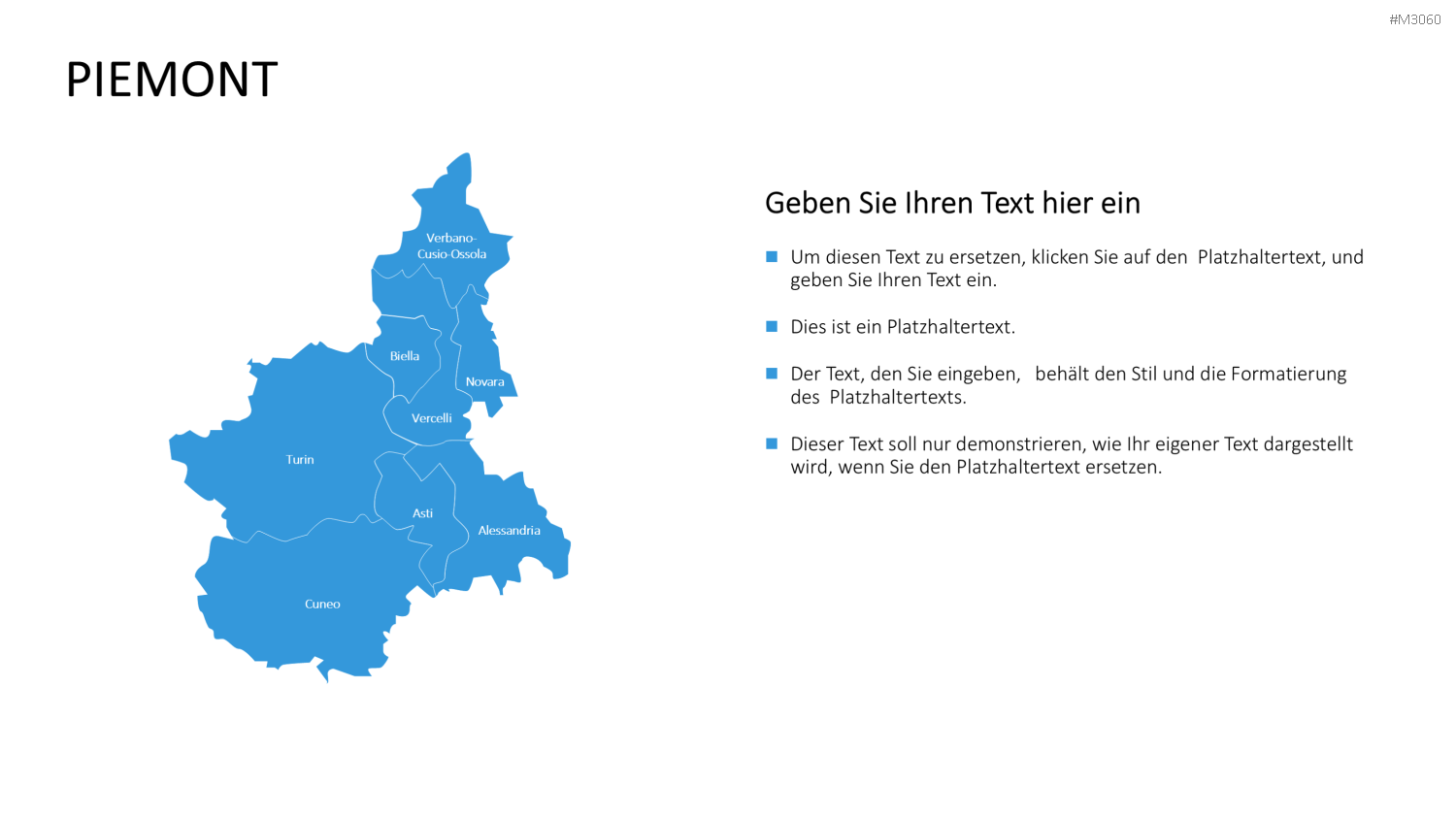 Nord-, Zentral-, Süd- Italien PowerPoint-Vorlage