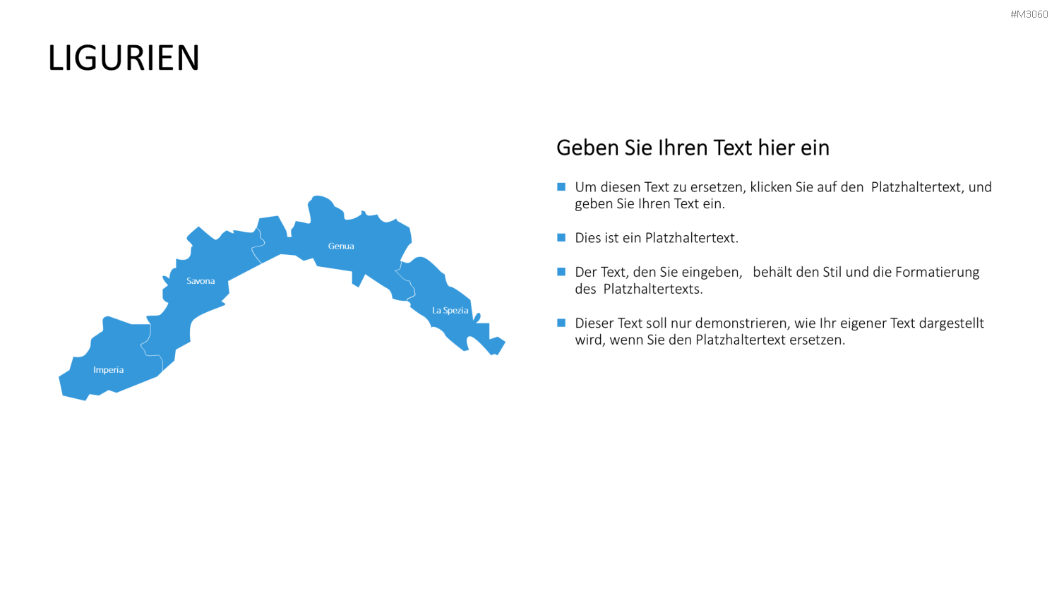 Nord-, Zentral-, Süd- Italien PowerPoint-Vorlage