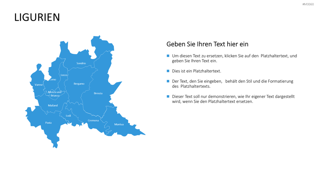 Nord-, Zentral-, Süd- Italien PowerPoint-Vorlage