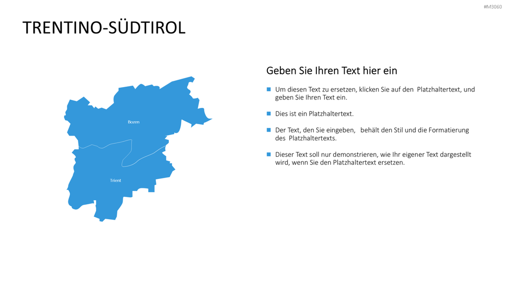 Nord-, Zentral-, Süd- Italien PowerPoint-Vorlage