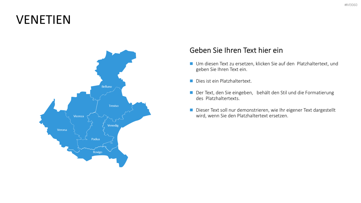 Nord-, Zentral-, Süd- Italien PowerPoint-Vorlage