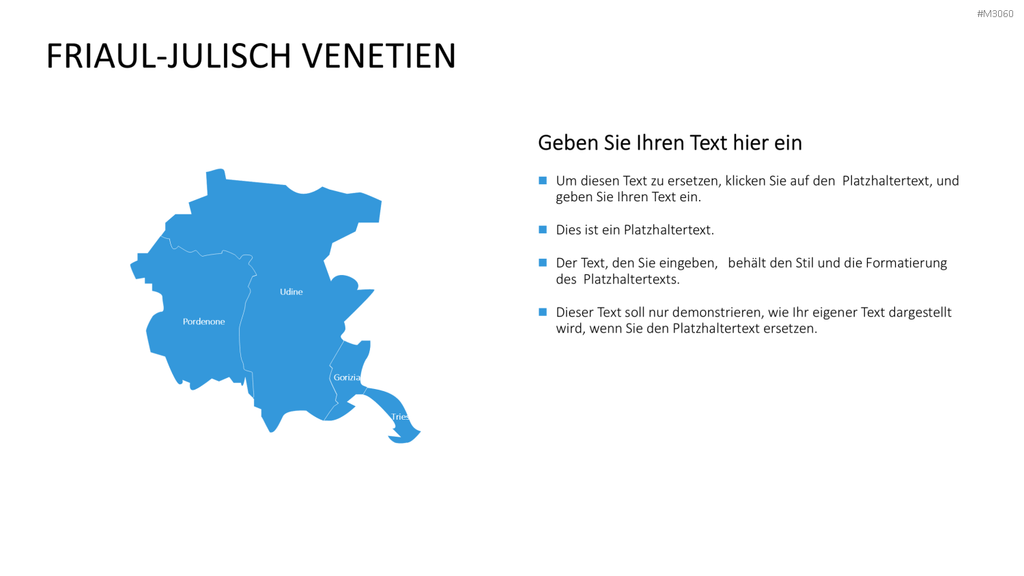 Nord-, Zentral-, Süd- Italien PowerPoint-Vorlage