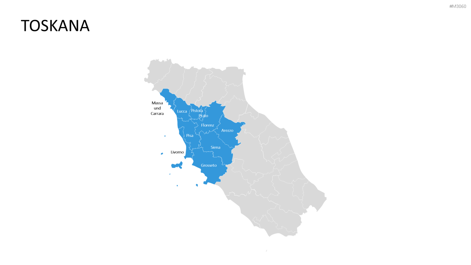 Nord-, Zentral-, Süd- Italien PowerPoint-Vorlage