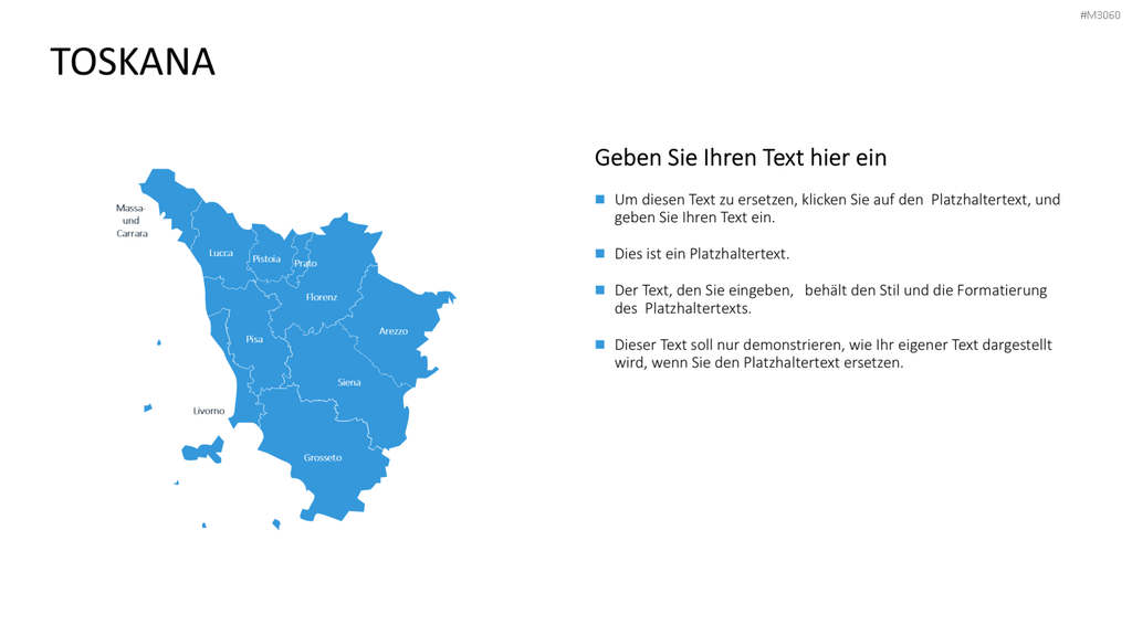 Nord-, Zentral-, Süd- Italien PowerPoint-Vorlage