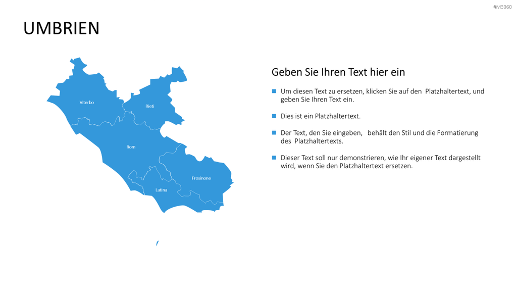 Nord-, Zentral-, Süd- Italien PowerPoint-Vorlage