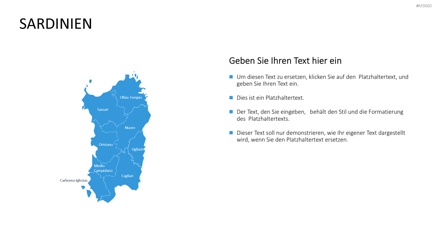 Nord-, Zentral-, Süd- Italien PowerPoint-Vorlage