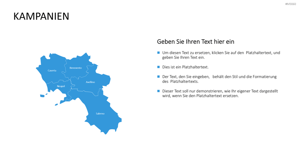 Nord-, Zentral-, Süd- Italien PowerPoint-Vorlage