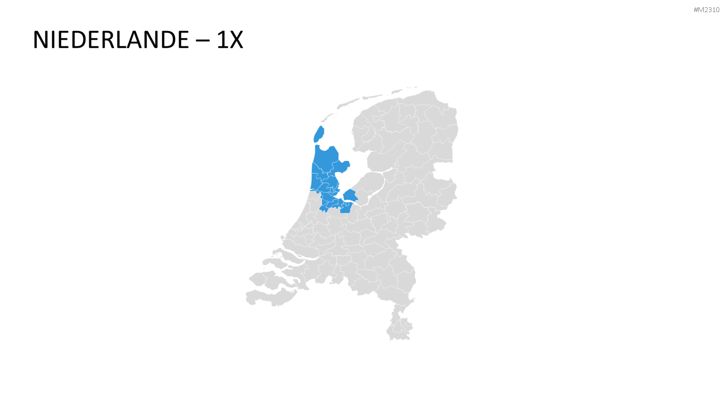 Niederlande - PLZ (2-stellig) PowerPoint-Vorlage