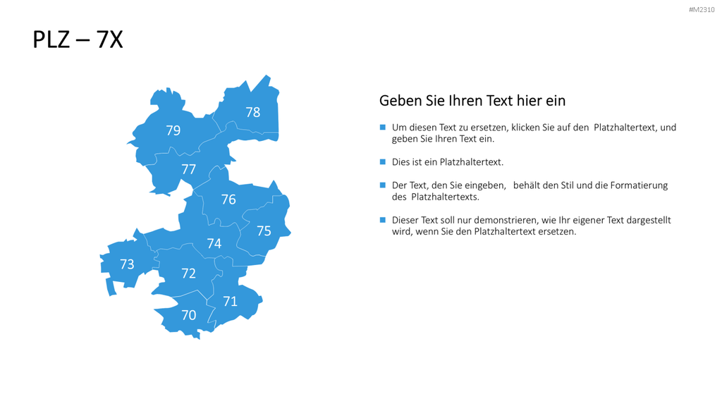 Niederlande - PLZ (2-stellig) PowerPoint-Vorlage