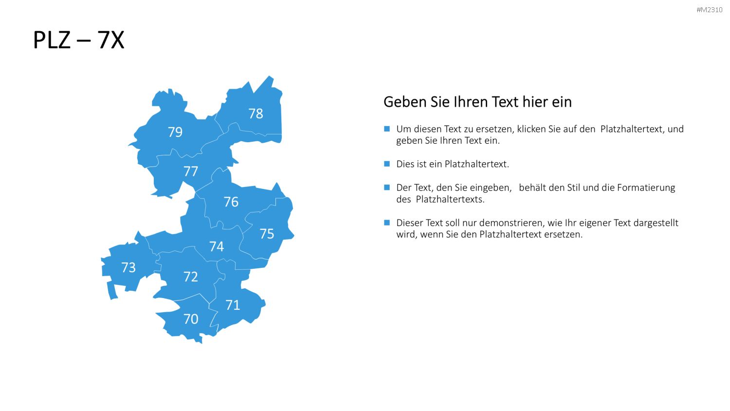 Niederlande - PLZ (2-stellig) PowerPoint-Vorlage