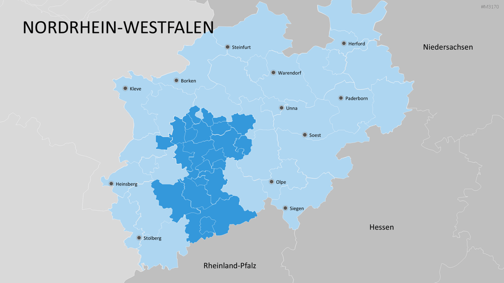 Nordrhein-Westfalen PowerPoint-Vorlage