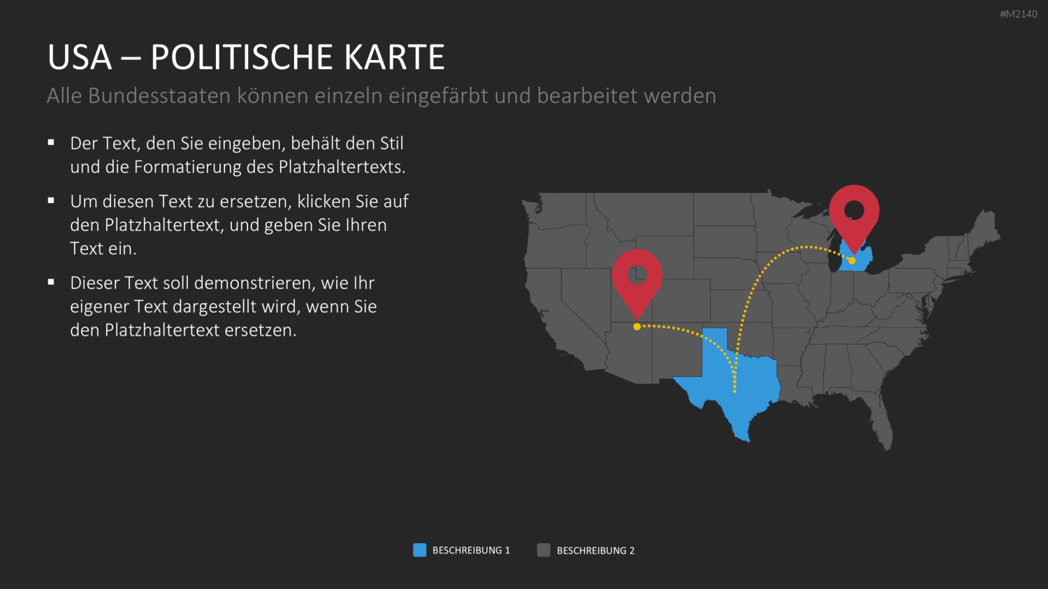 USA - Counties PowerPoint-Vorlage