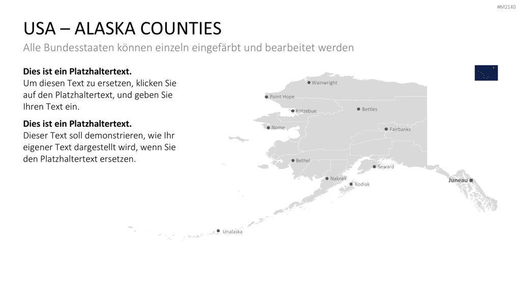 USA - Counties PowerPoint-Vorlage