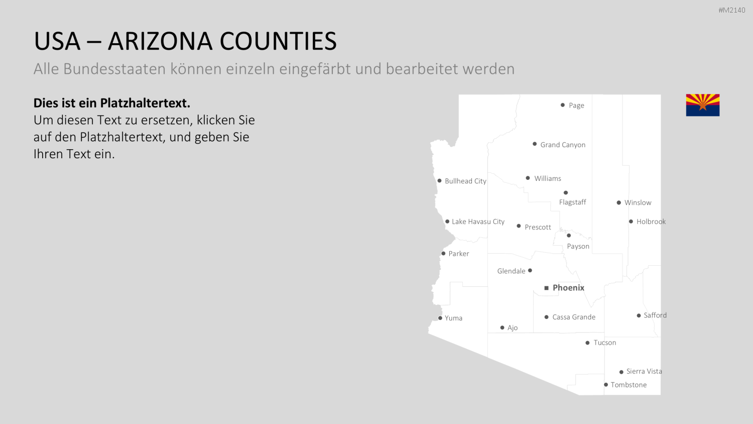 USA - Counties PowerPoint-Vorlage