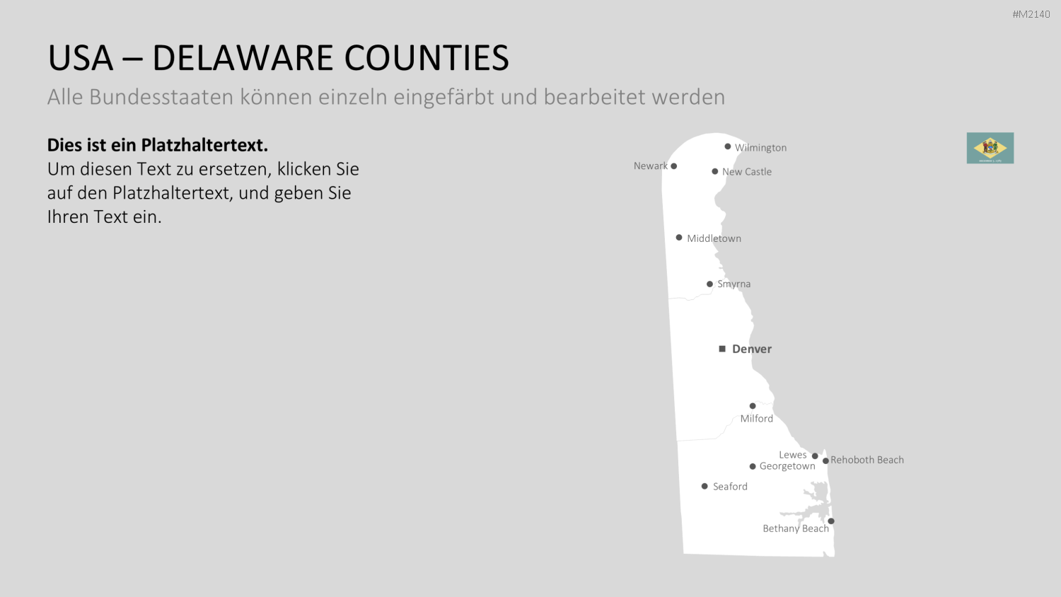 USA - Counties PowerPoint-Vorlage