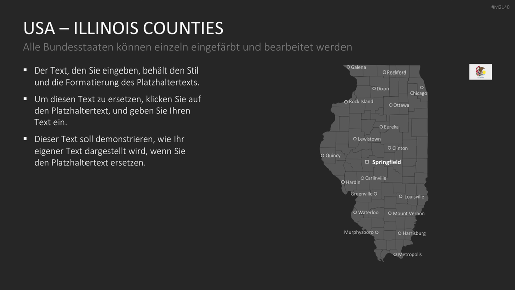 USA - Counties PowerPoint-Vorlage