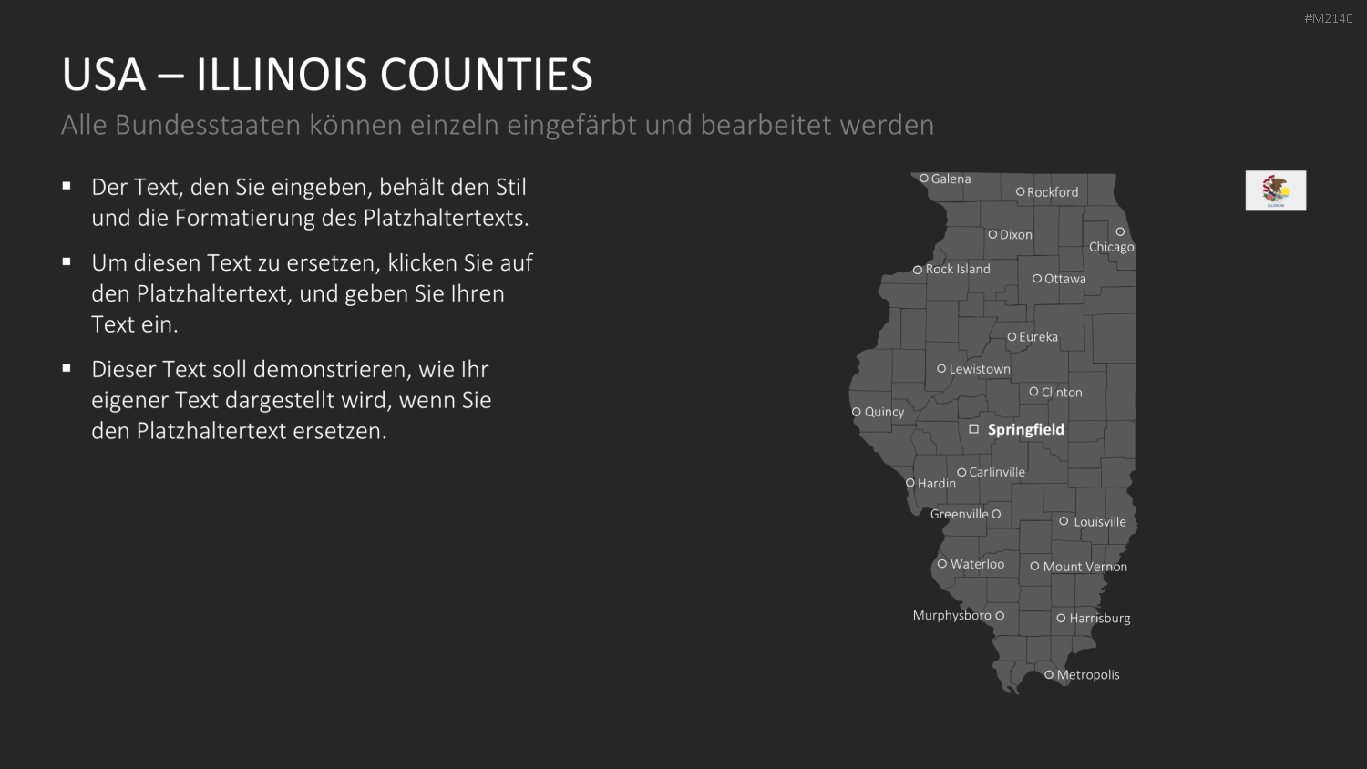 USA - Counties PowerPoint-Vorlage