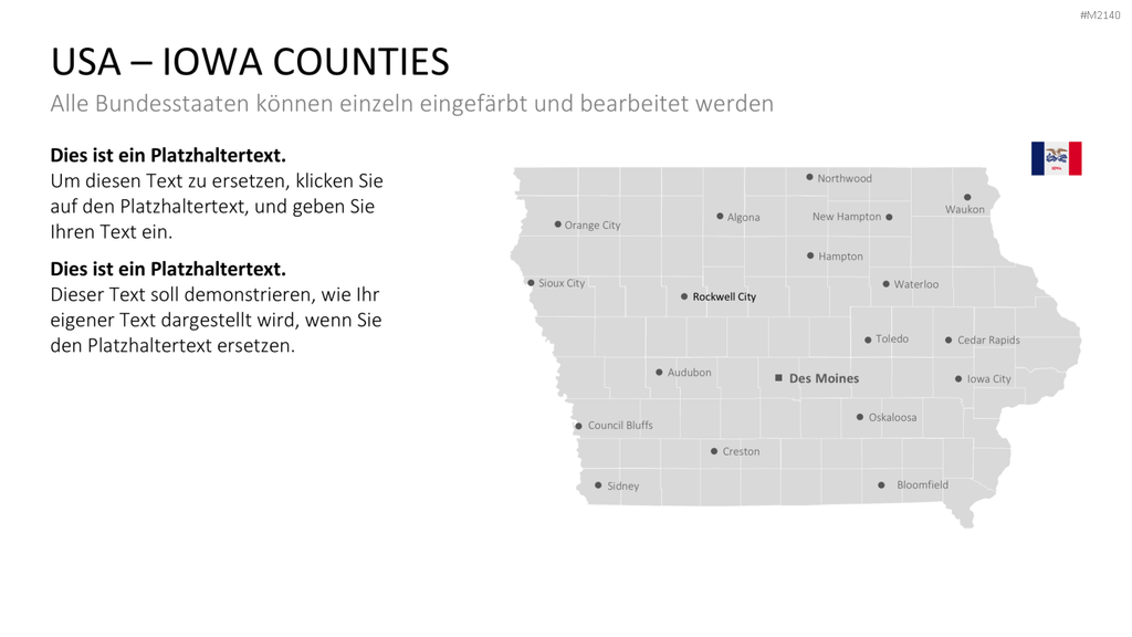 USA - Counties PowerPoint-Vorlage
