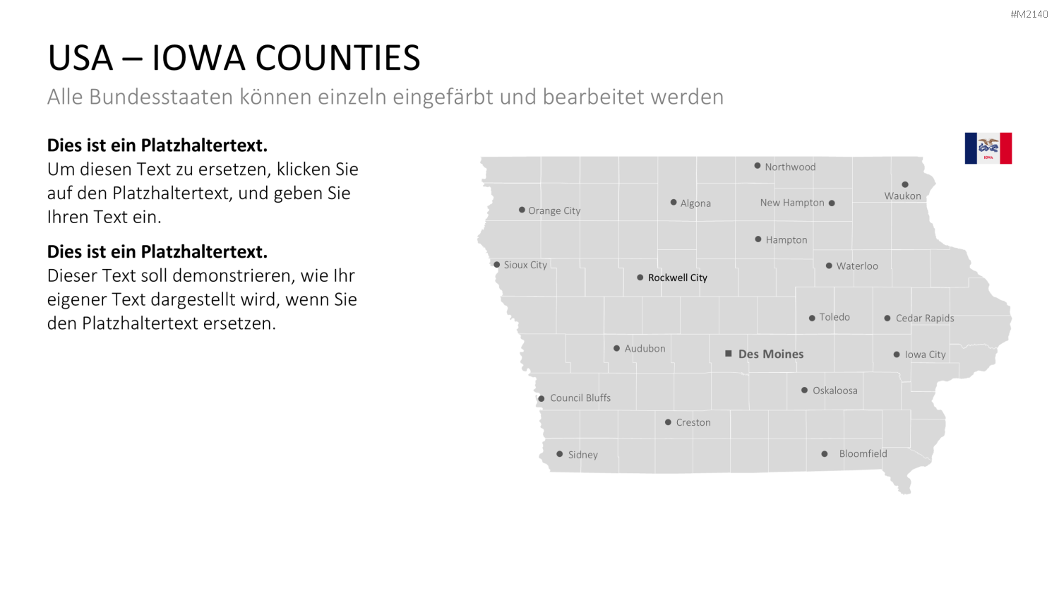 USA - Counties PowerPoint-Vorlage