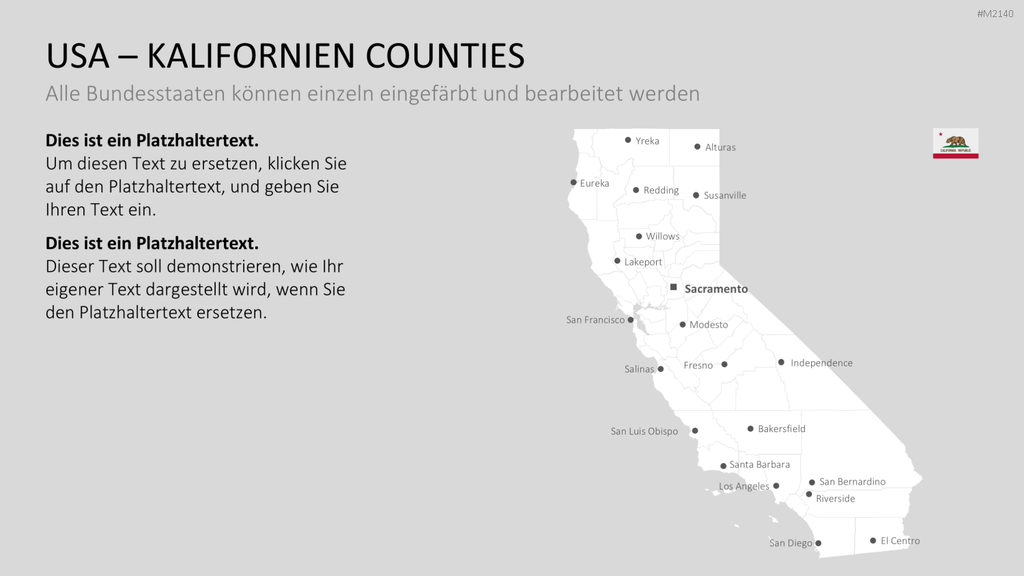 USA - Counties PowerPoint-Vorlage