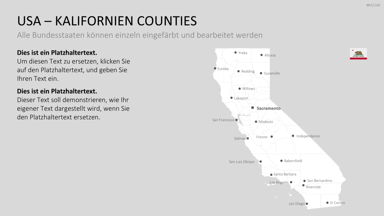 USA - Counties PowerPoint-Vorlage
