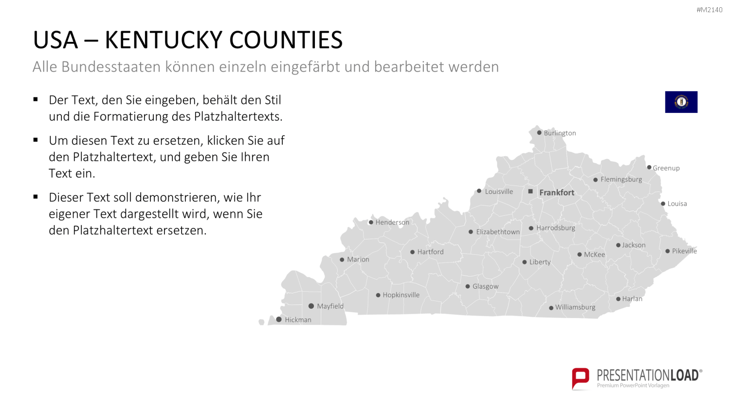 USA - Counties PowerPoint-Vorlage
