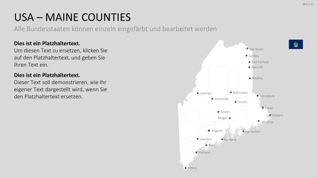 USA - Counties PowerPoint-Vorlage