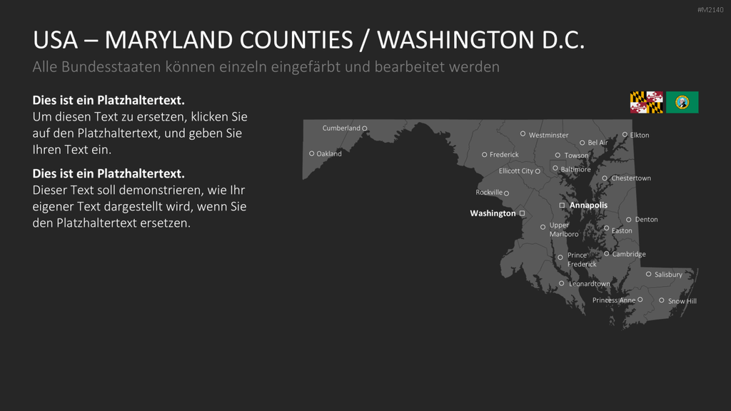 USA - Counties PowerPoint-Vorlage