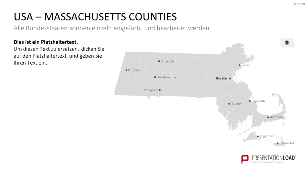 USA - Counties PowerPoint-Vorlage
