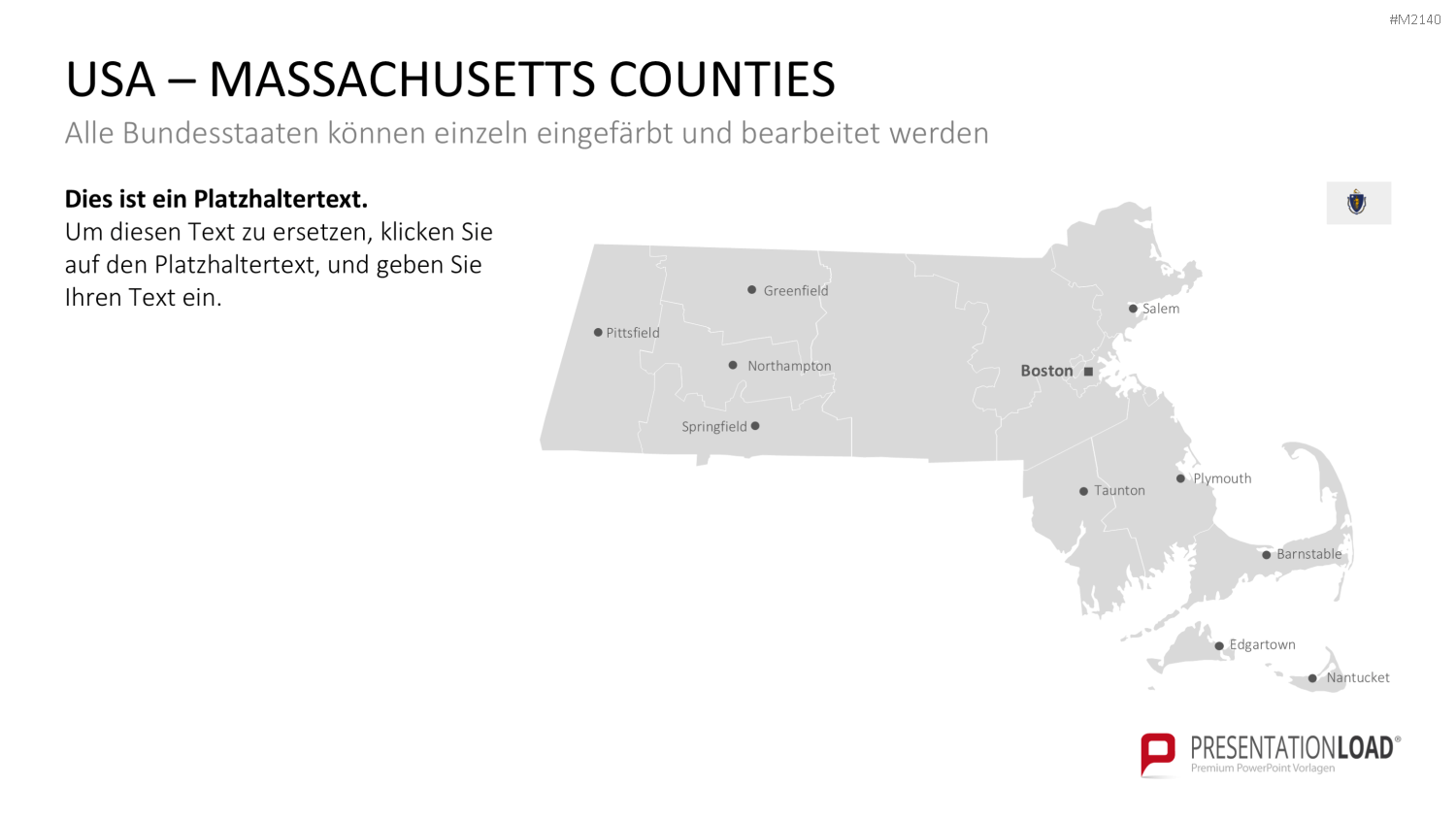 USA - Counties PowerPoint-Vorlage