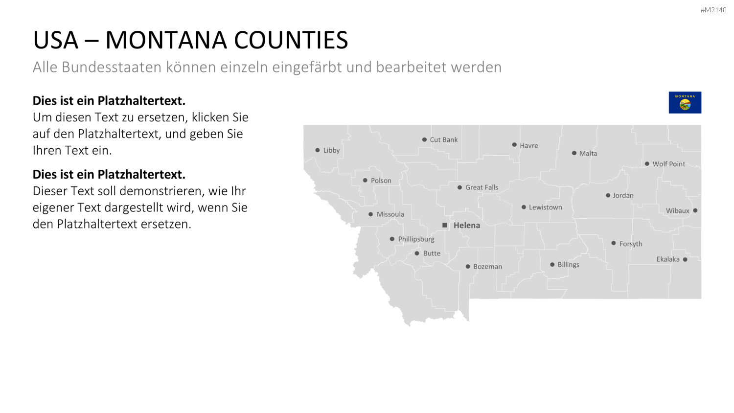 USA - Counties PowerPoint-Vorlage