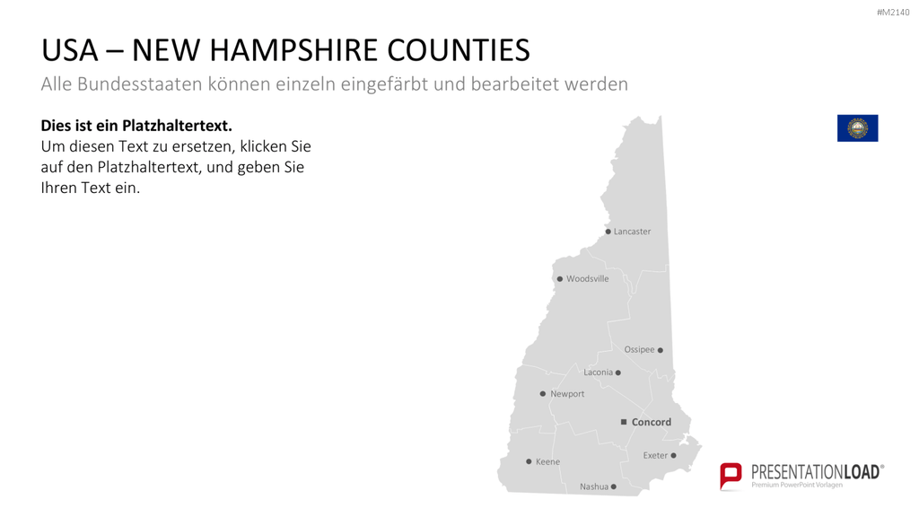 USA - Counties PowerPoint-Vorlage