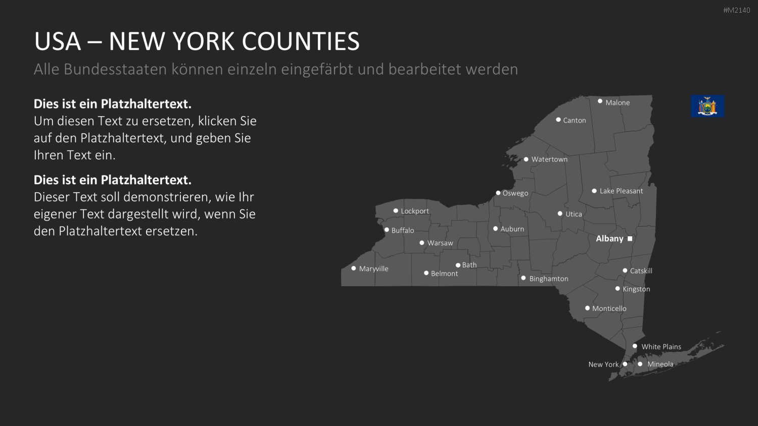 USA - Counties PowerPoint-Vorlage